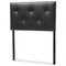 Baxton Studio Kirchem Modern Black Faux Leather Upholstered Twin Size Headboard 125-6964 - alternate 3